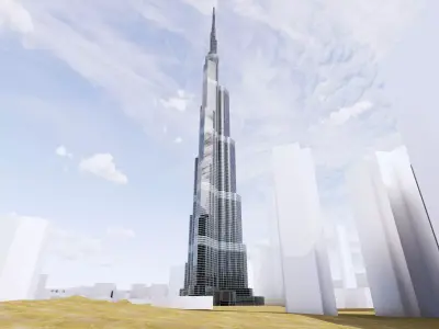 Burj Khalifa 3D model