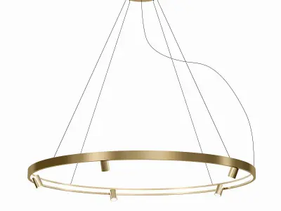 ARENA chandelier in gold 3D model