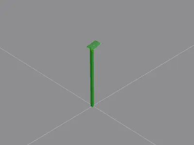 Park lamp 03 3D model