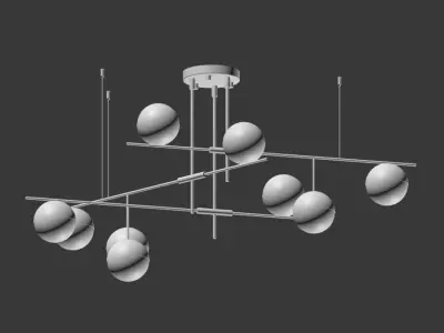 Technum Chandelier Lampatron 3D model