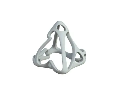 SciFi Cube Object No 62385 Low Poly Shape Low-poly 3D model