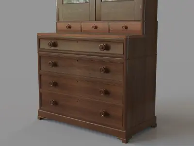 Antique Hutch 3D model