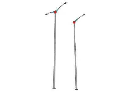 Lamp Post - Light Pole - Light Post - Street Light - Group 08 3D model