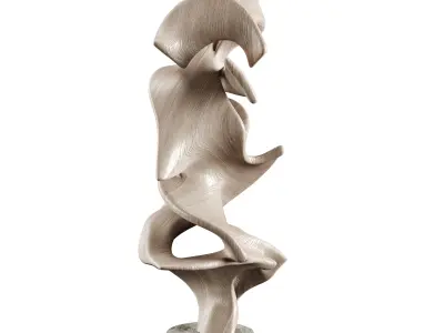 Abstract Sculpture Low-poly 3D model