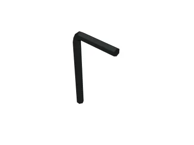 Hex Wrench v1 002 Low-poly 3D model