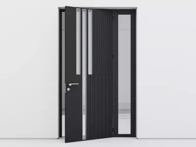 Aluminium door 188 3D model