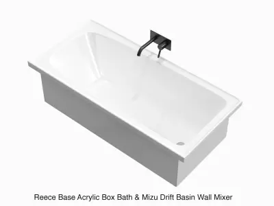 Fixtures - Bathtub Pack A Low-poly 3D model