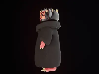 Darth Grogu Low-poly 3D model