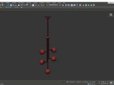 HALO V CHANDELIER Low-poly 3D model