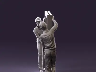 builders with window 1090 3D Print Ready 3D print model