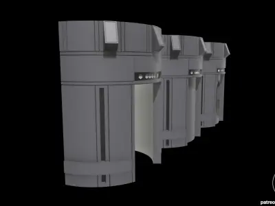 Star Wars Death Star Elevators for action figures 3D print model