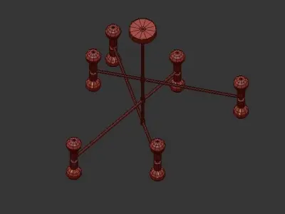 Atonium gold 3D model