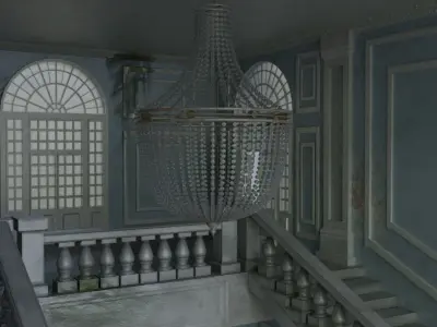 Crystal Chandelier Free 3D model