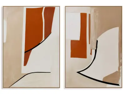Abstract Painting Frame set 3D model 438