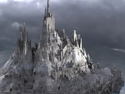 Medieval Saladins Fortress 3D model