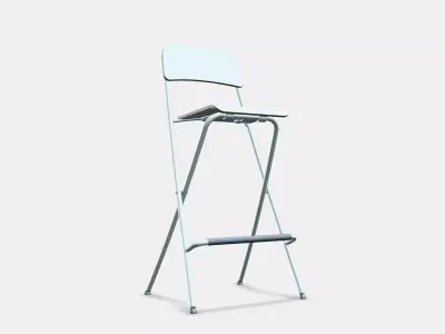 FRANKLIN bar stool foldable 1 Low-poly 3D model