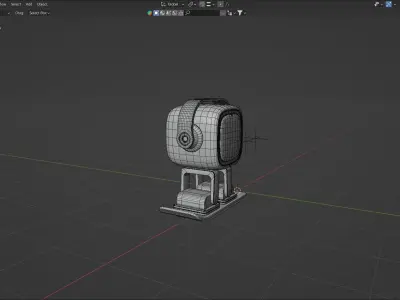 Emo Ai Low Poly  Desktop Pet 3D model 3D model