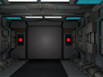 Sci Fi Interior corridor 3D model