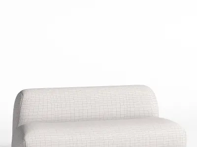  Floor Teddy Couch Hippo Loveseat Boucle Cloud Sofa 3D model