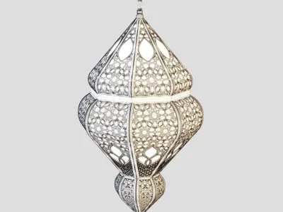 Old Lantern - Damascus Style 3D model