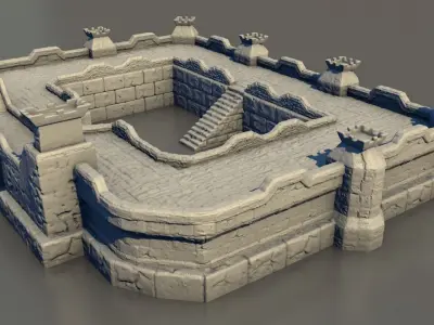 LEGENDARY CASTLE for 3Dprint 3D print model