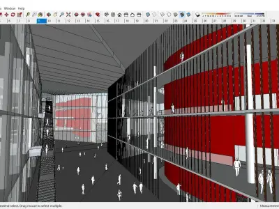 Sketchup Cultral Center F9 3D model