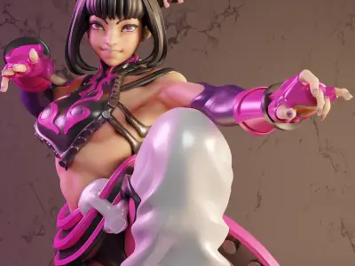 FANART JURI FROM STREET FIGTHER 3D print model