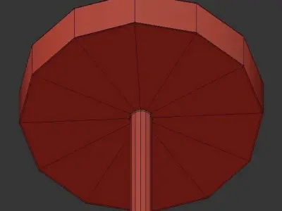 TRENTON pendant light with stripe 3D model