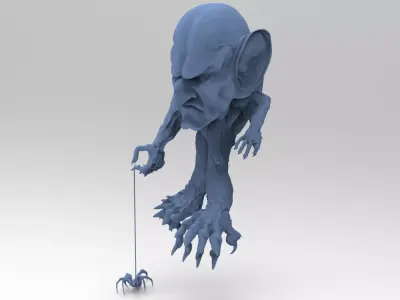 Goblin hand statue 3D model