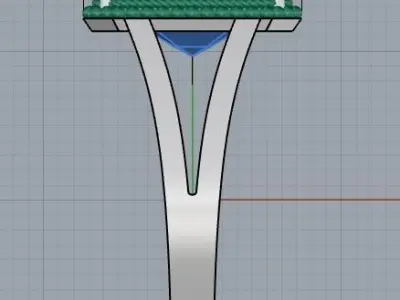 ring emerald   Free 3D print model