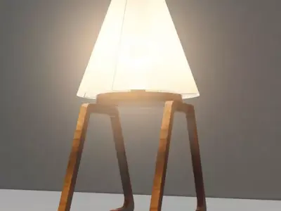 Table lampshade 3D model