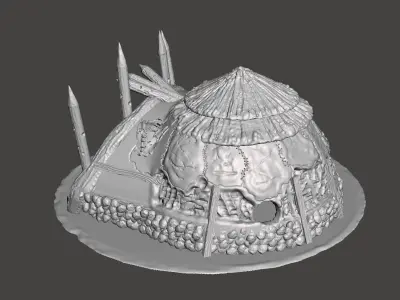 Orc hut 3D print model