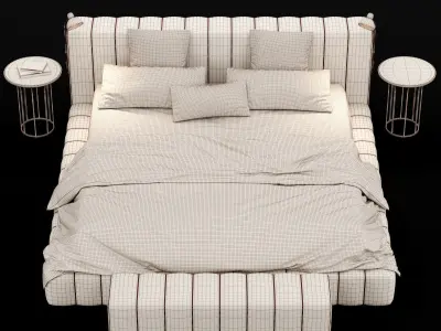Modern bed 12 3D model
