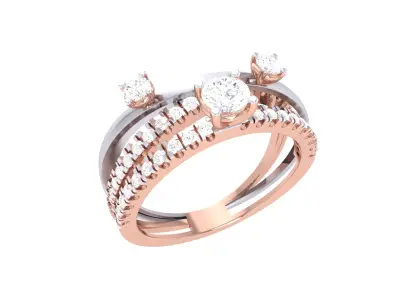  Women Ring MTL 3dm STL OBJ FBX Details 3D print model 13