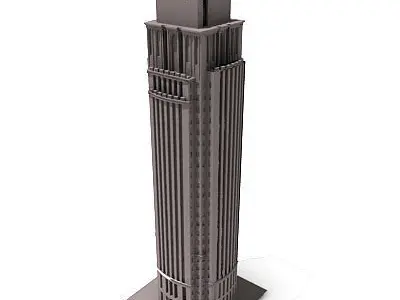 Detailed Office Tower 3D model