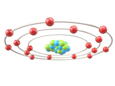 Chlorine Chemical Element v1 002 Low-poly 3D model
