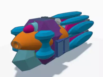 Ant Battleship Ships 3D print model