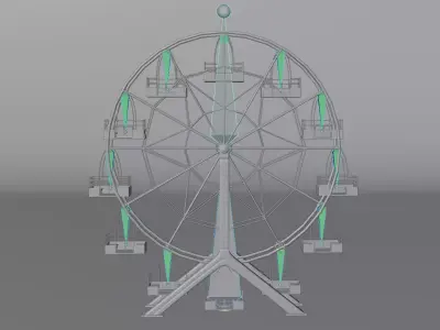 -Ferris Wheel- Colorful- 3D model
