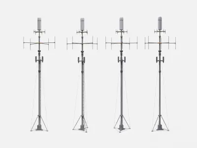 sci fi Mast 6 3D model