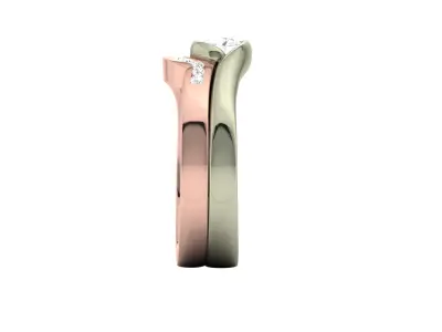 Women Ring  Render 3dm STL OBJ FBX Details 3D print model 32