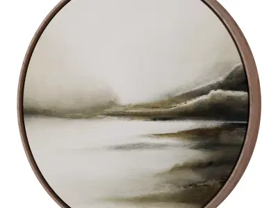 Abstract Painting Frame set 3D model 658