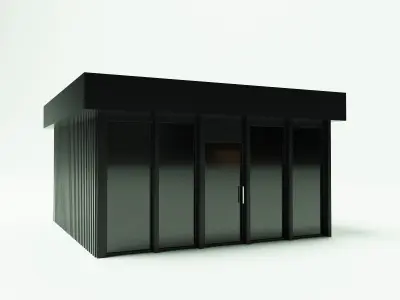 Mini-Mart 1-  Shopping pavilion 3D model