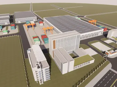 Industrial Scene -A24 3D model