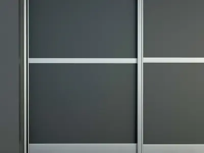 Sliding door  Partition Case-compartment  3 3D model