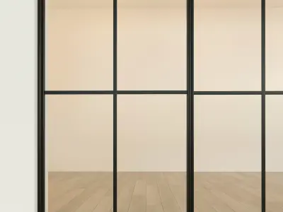 Sliding door  Partition Case-compartment  15 3D model