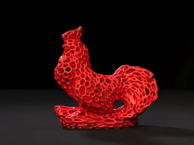 Garden Rooster 3D print model