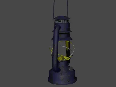 old gas lamp 3D model