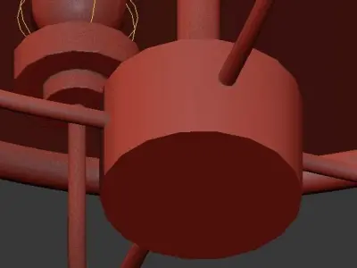 LUR DOUBLE CHANDELIER 3D model