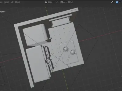 Kitchen Model  Free low-poly 3D model