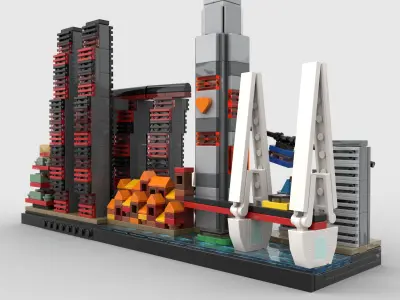 Chongqing Skyline 3D model